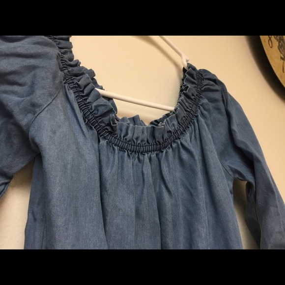 Brandy Melville sample rare denim Maura blouse new - Picture 2 of 2
